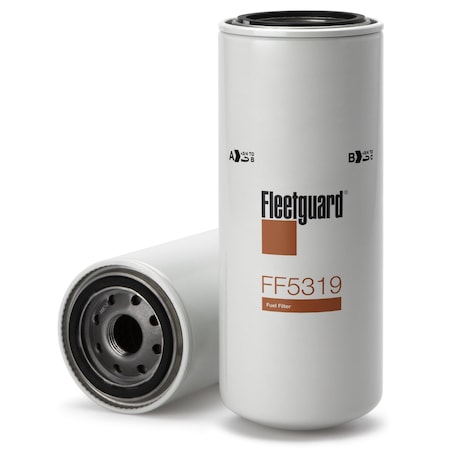 Fleetguard Fuel Filter, Spin-On, Overall Height 240.54Mm 9.47 In. FF5319